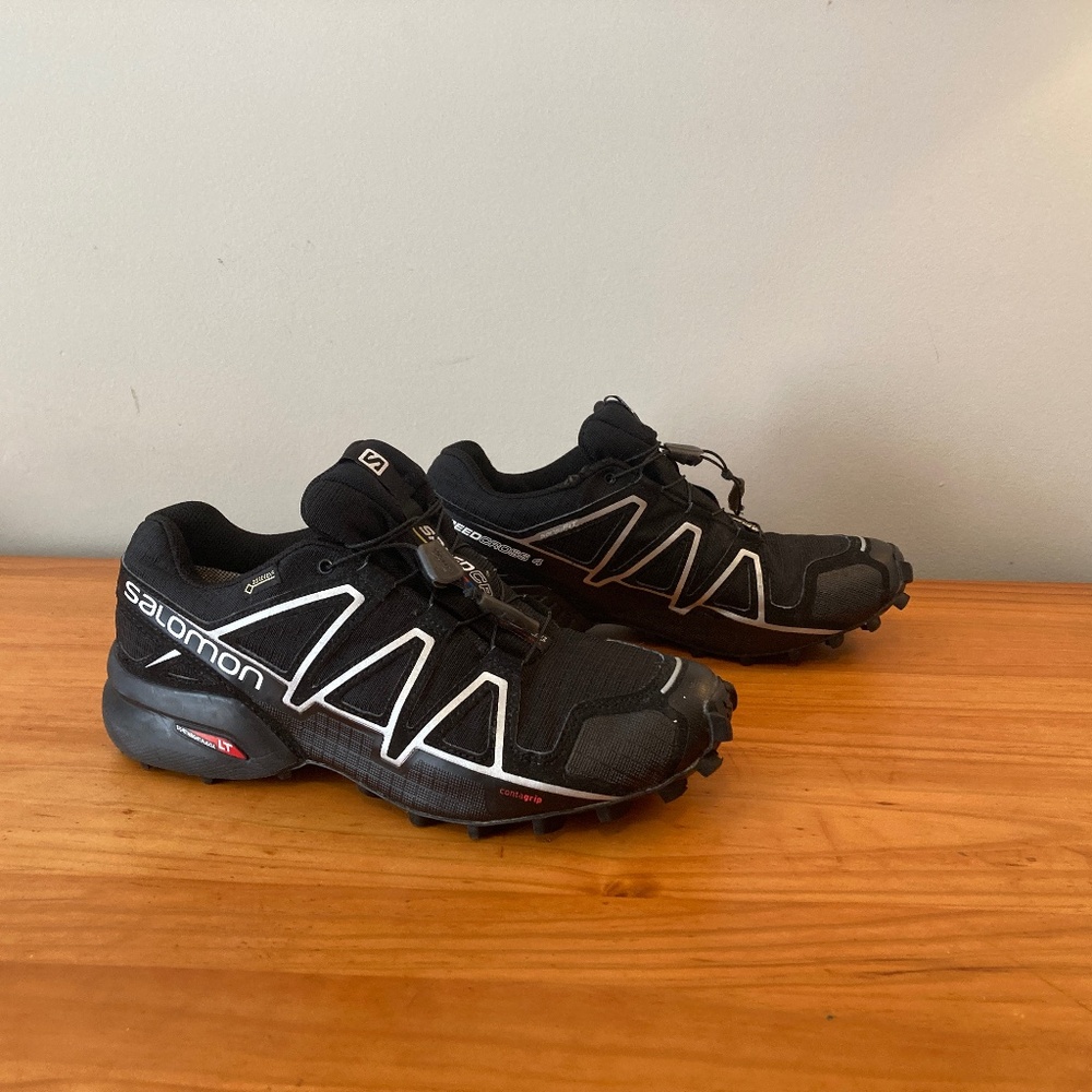 Salomon Men's Speed Cross 4 Trail Running Shoes, Size 8, Black